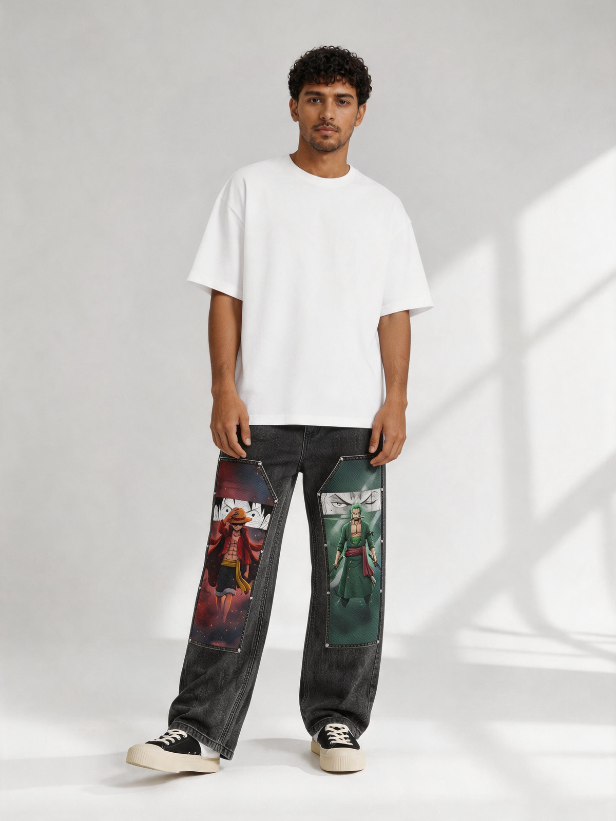 D. Luffy & Zoro Denim Jeans