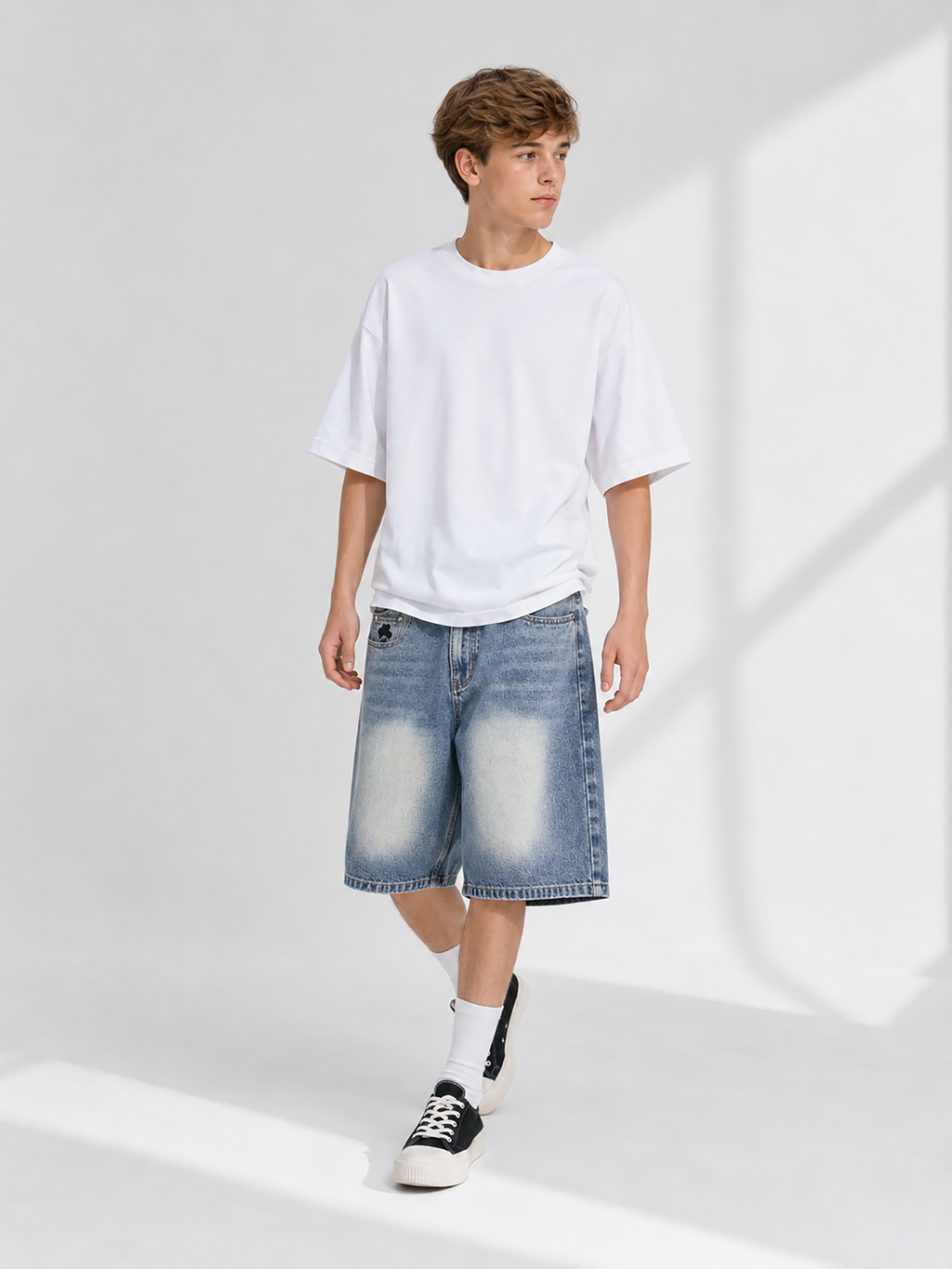 Brasil & CBF Embroidery Baggy Jorts