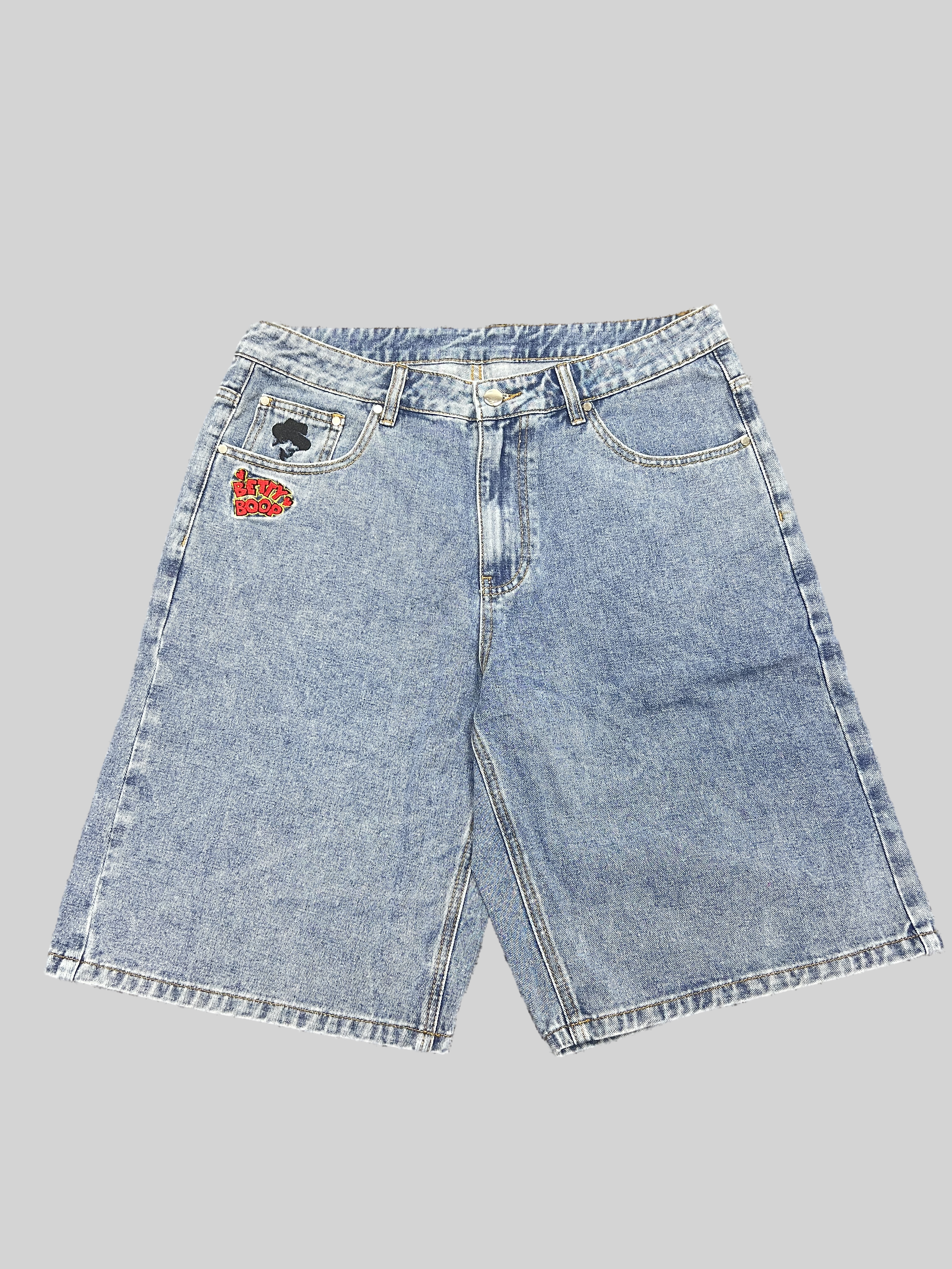 Girls Embroidery Baggy Jorts