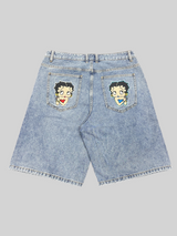 Girls Embroidery Baggy Jorts
