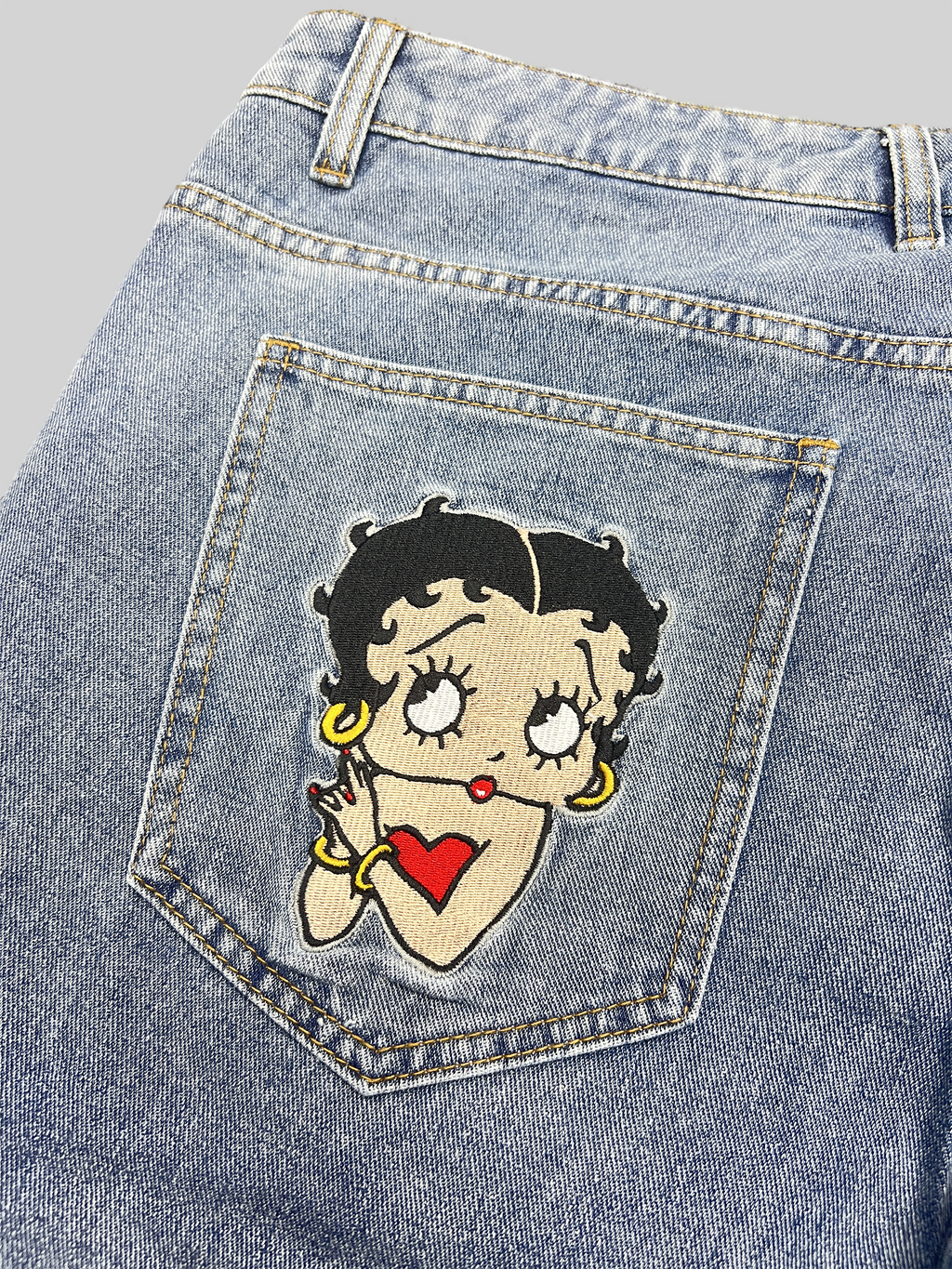 Girls Embroidery Baggy Jorts