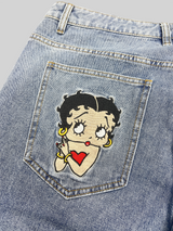 Girls Embroidery Baggy Jorts