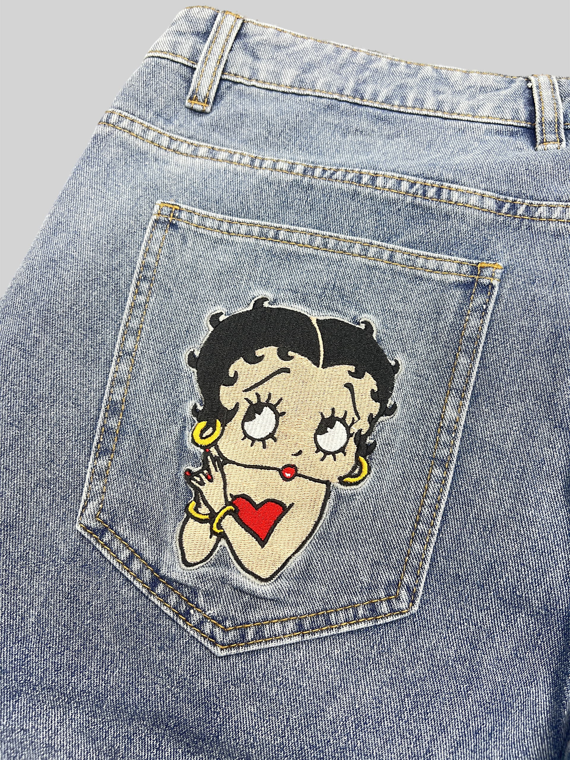 Girls Embroidery Baggy Jorts