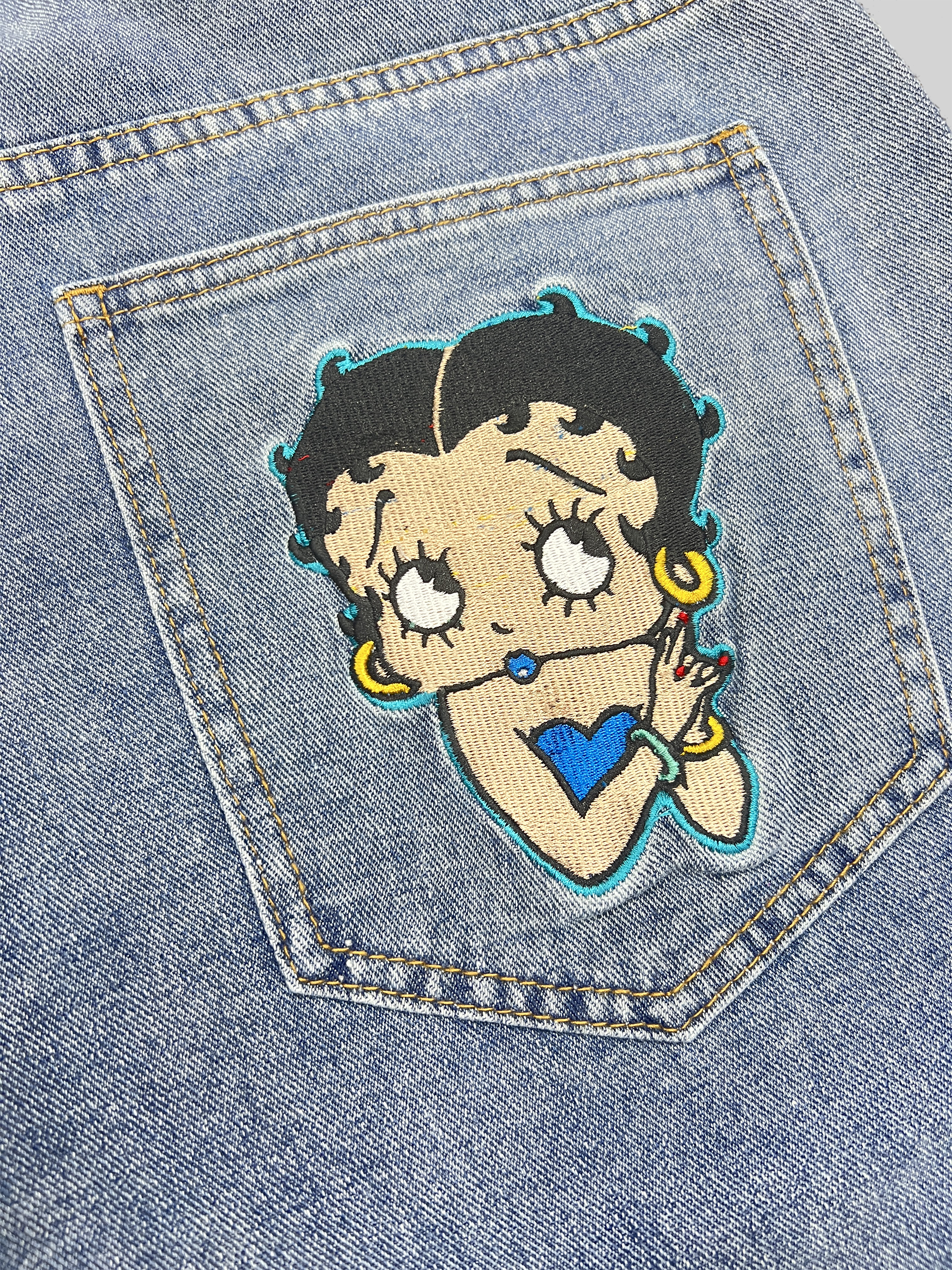 Girls Embroidery Baggy Jorts