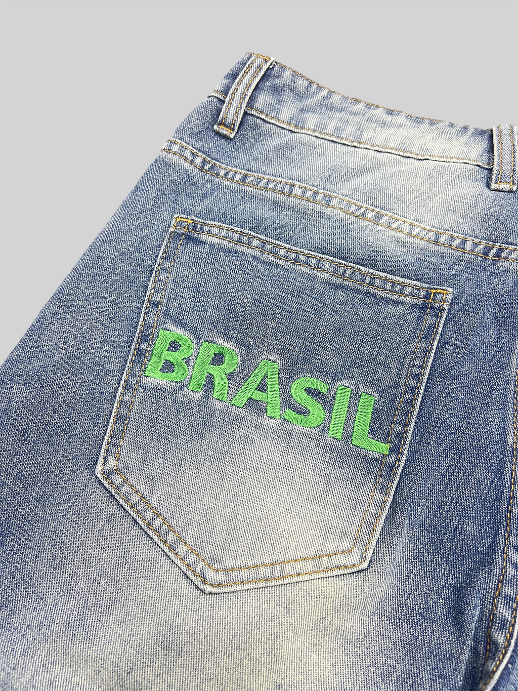 Brasil & CBF Embroidery Baggy Jorts