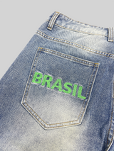 Brasil & CBF Embroidery Baggy Jorts