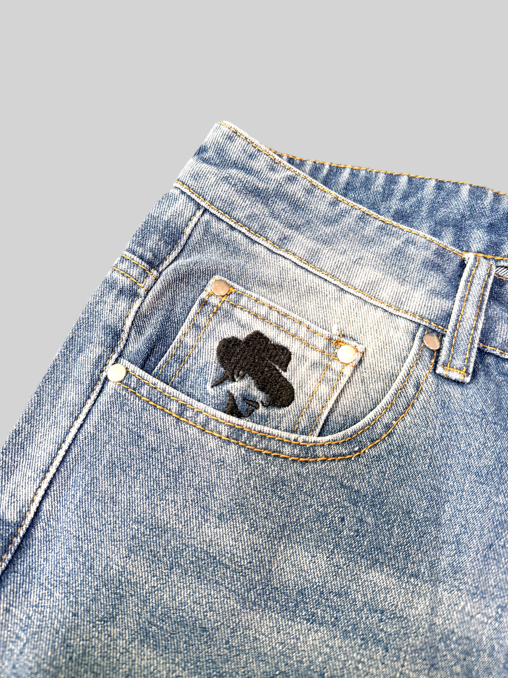 Brasil & CBF Embroidery Baggy Jorts
