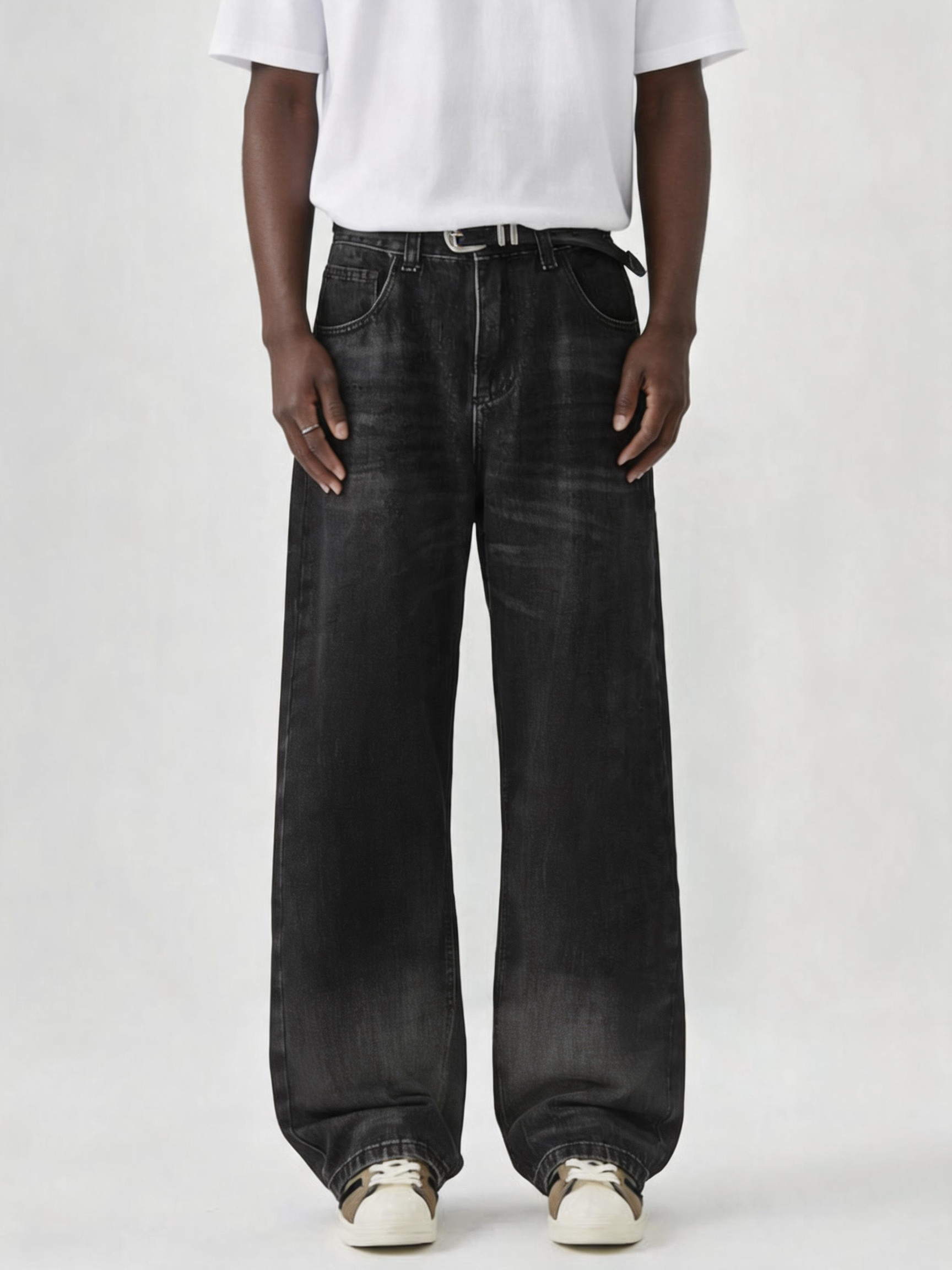 Blossom Black Denim