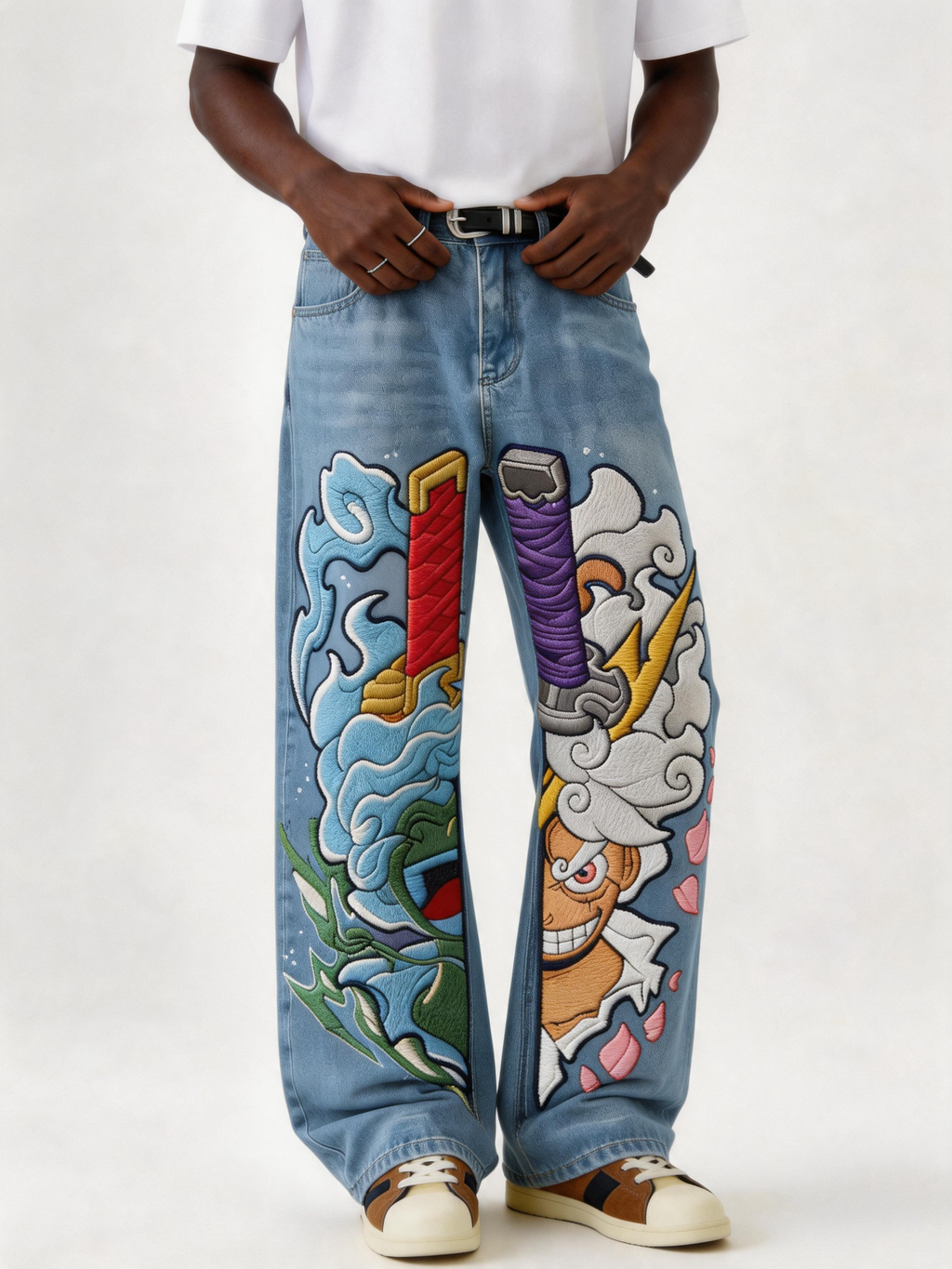 One Piece Denim Jeans