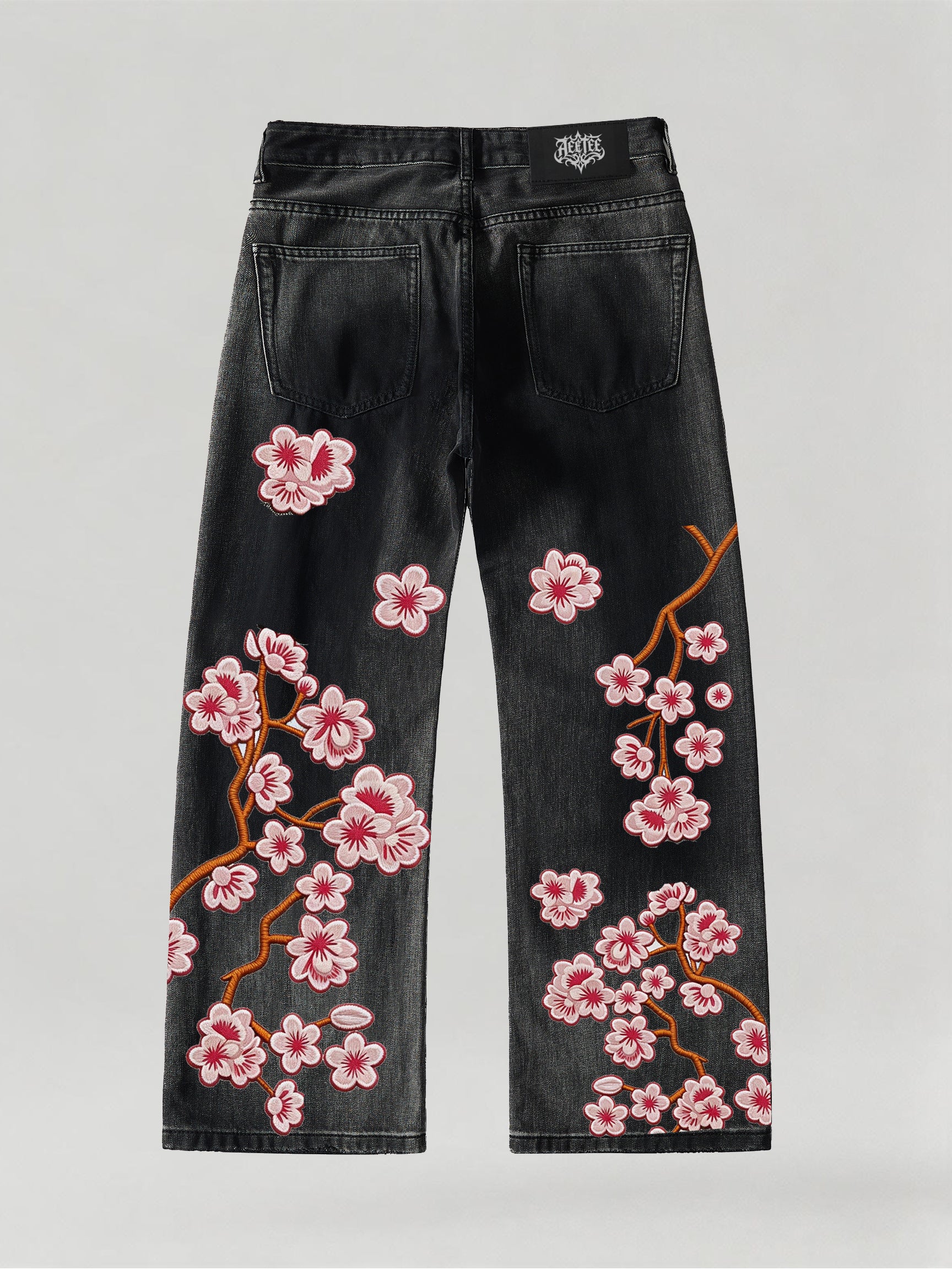 Blossom Black Denim
