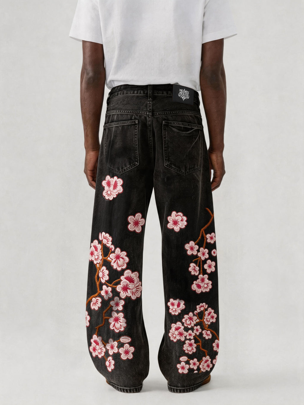 Blossom Black Denim