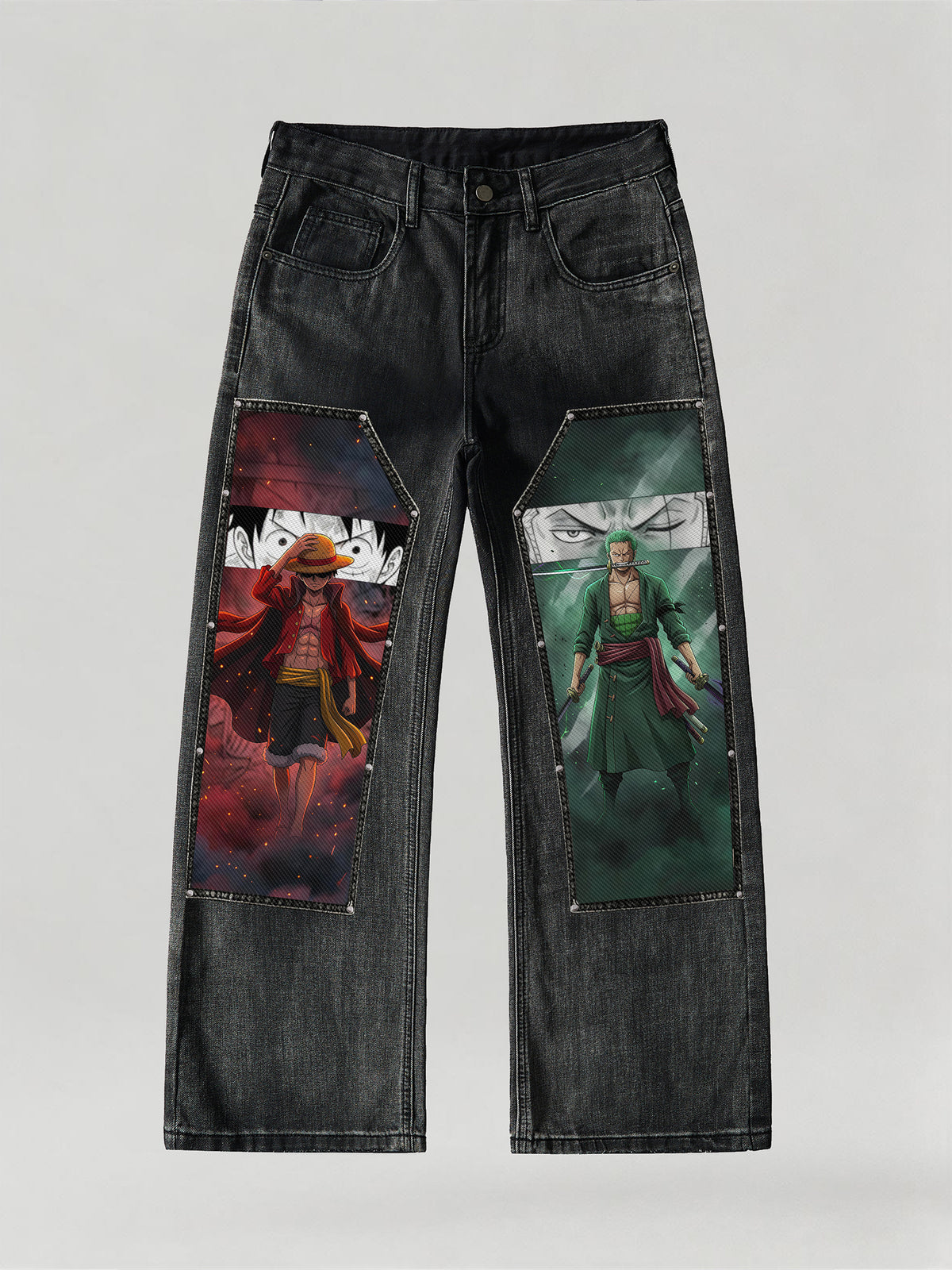 D. Luffy & Zoro Denim Jeans