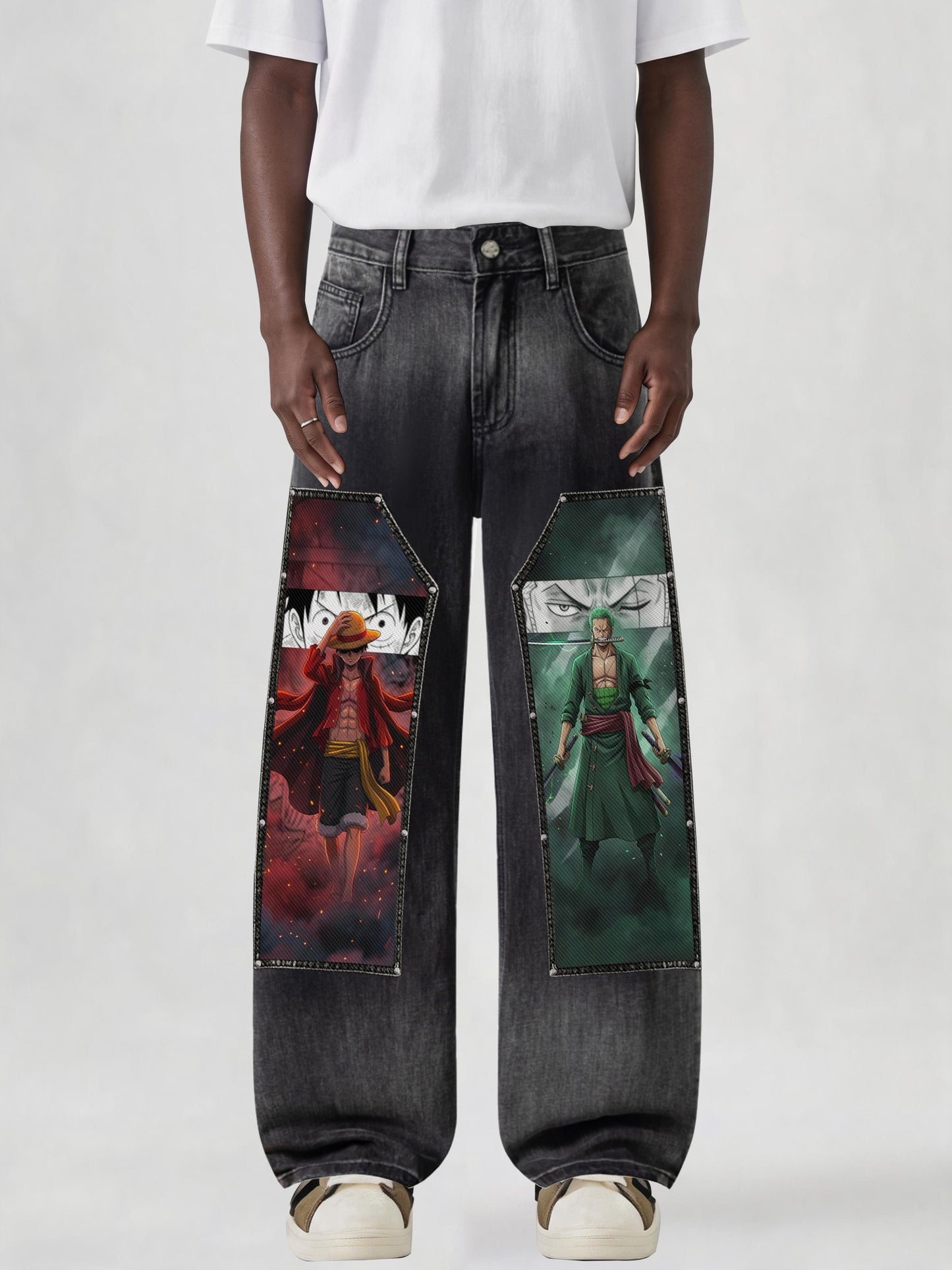 D. Luffy & Zoro Denim Jeans