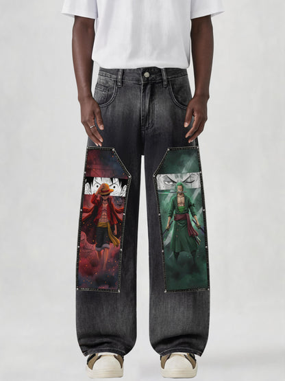D. Luffy & Zoro Denim Jeans
