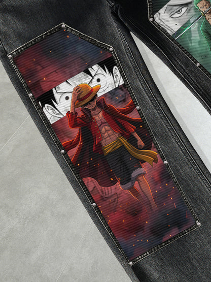 D. Luffy & Zoro Denim Jeans