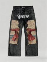 Classic D.Luffy Back View Denim