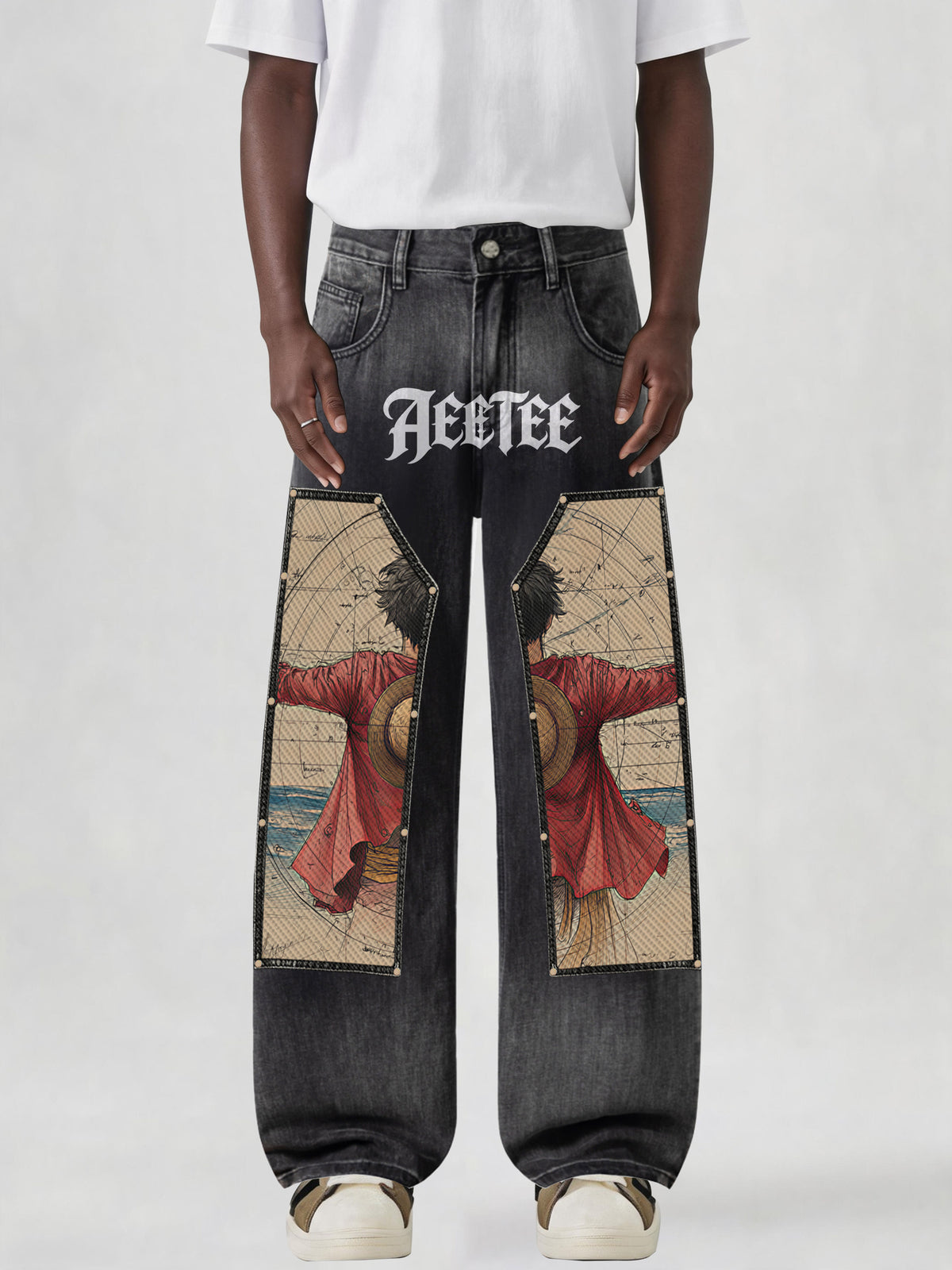 Classic D.Luffy Back View Denim