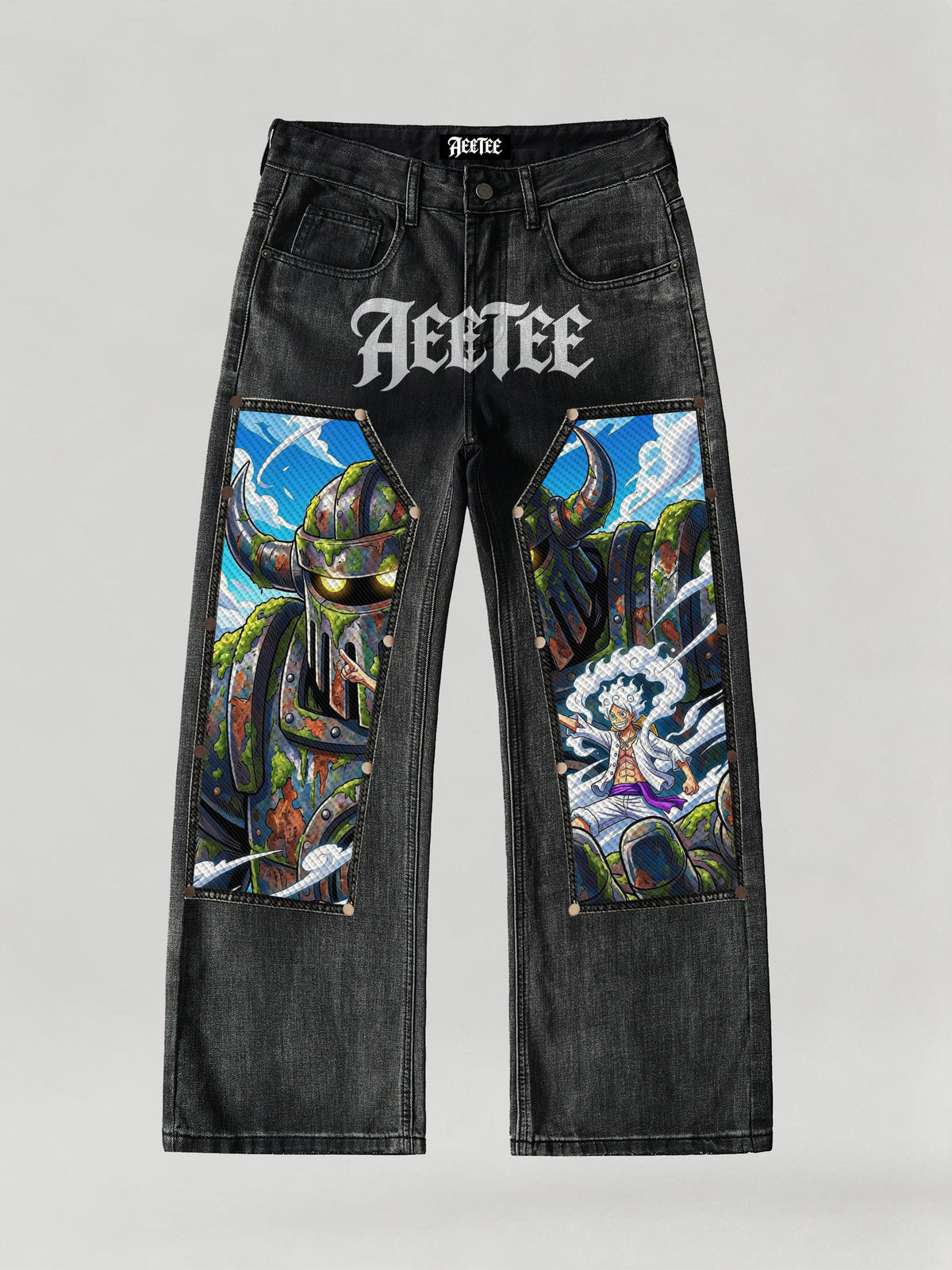 Giant vs Gear 5 Luffy Denim
