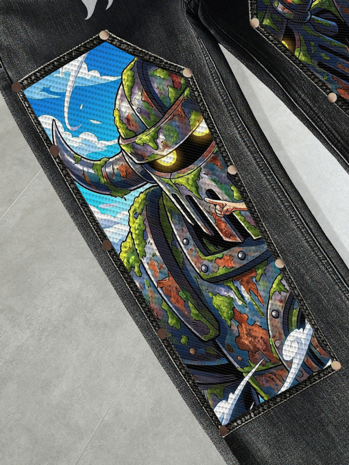 Giant vs Gear 5 Luffy Denim