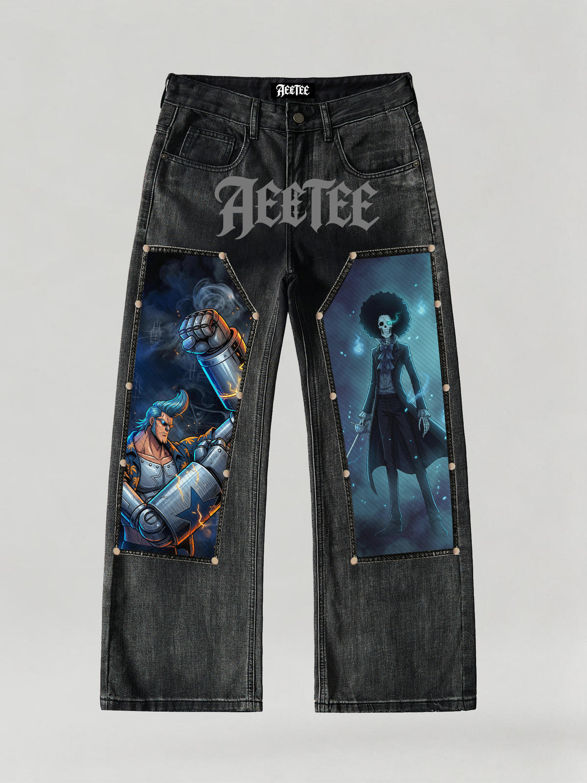 Franky & Brook Splicing rivets Patches Denim