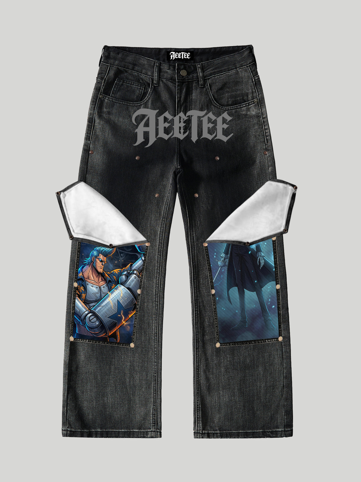 Franky & Brook Splicing rivets Patches Denim