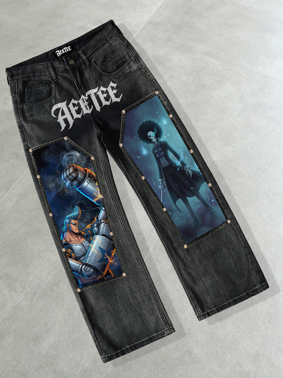 Franky & Brook Splicing rivets Patches Denim