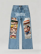 One Piece Streetwear Denim Jeans
