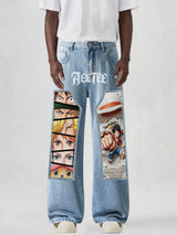 One Piece Streetwear Denim Jeans