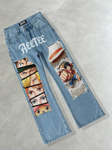 One Piece Streetwear Denim Jeans
