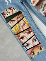 One Piece Streetwear Denim Jeans