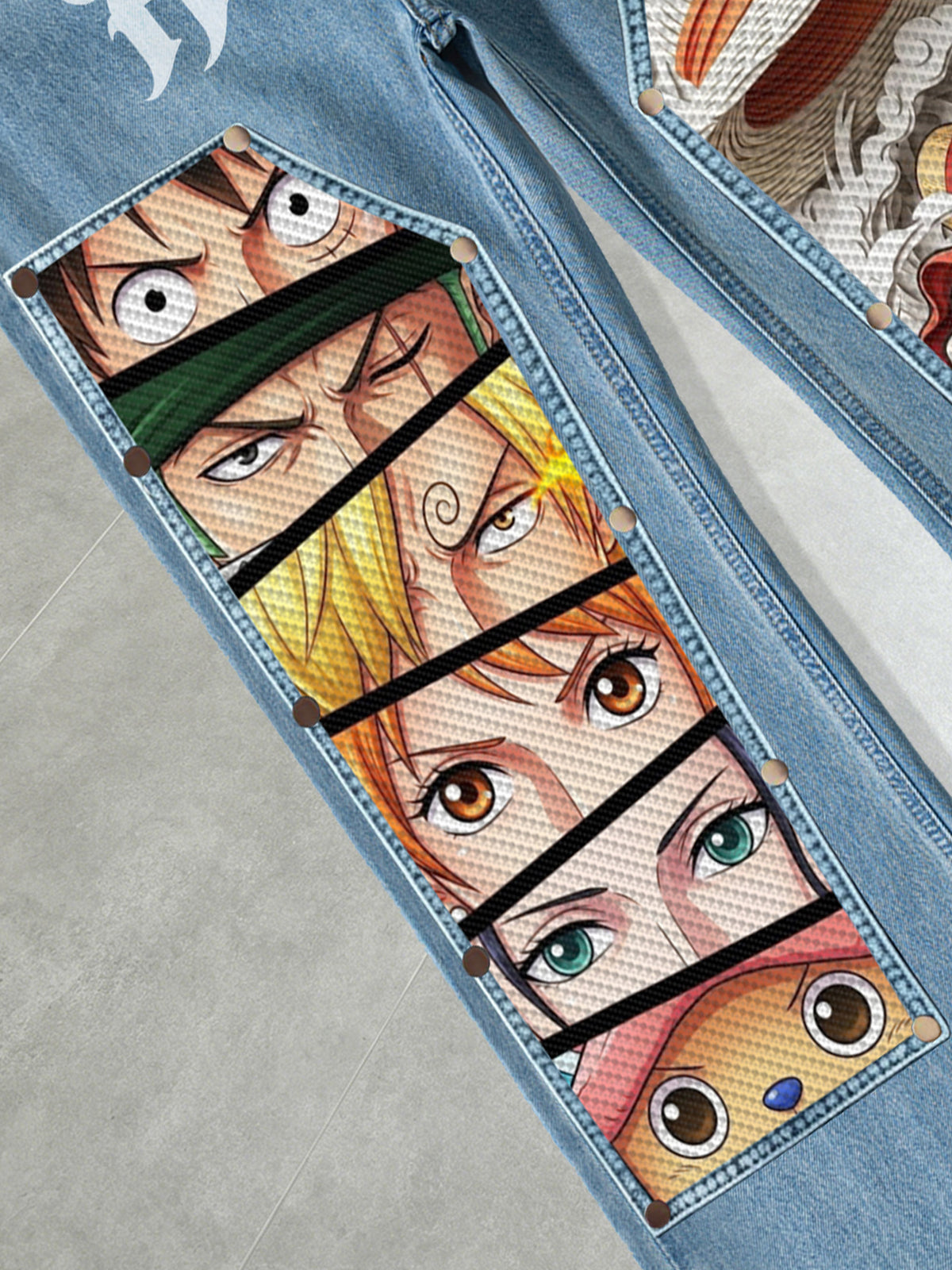One Piece Streetwear Denim Jeans