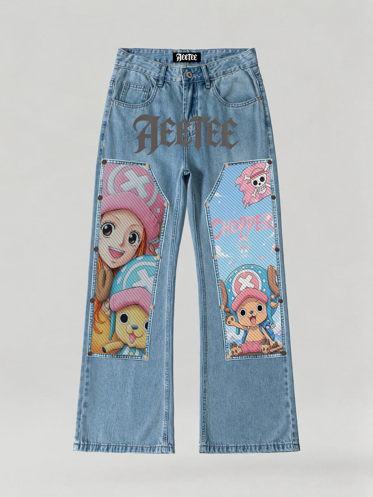 Nami & Chopper Snap-On Patch Denim
