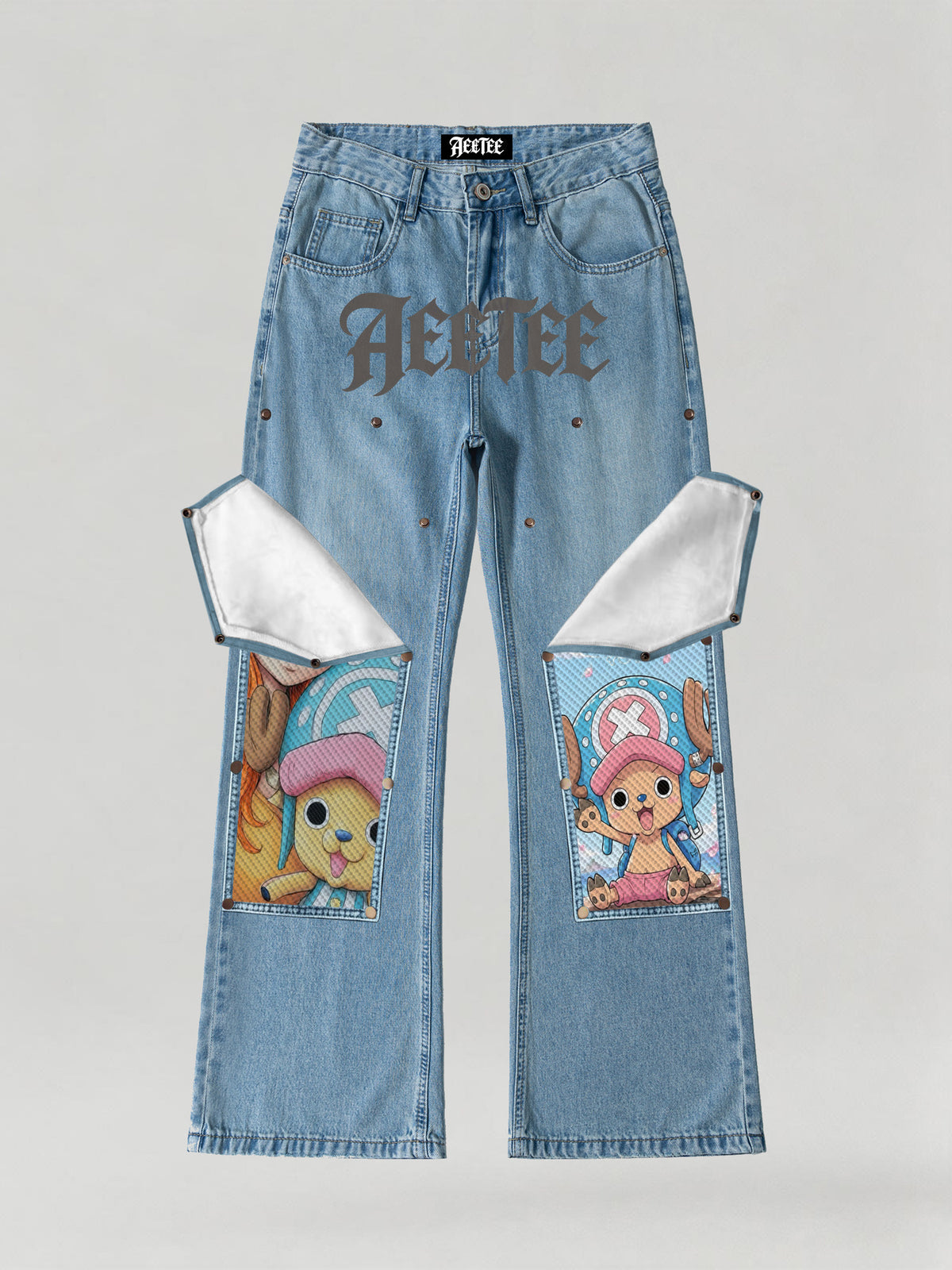 Nami & Chopper Snap-On Patch Denim