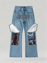 Monkey D. Luffy & Kaido Patches Jeans