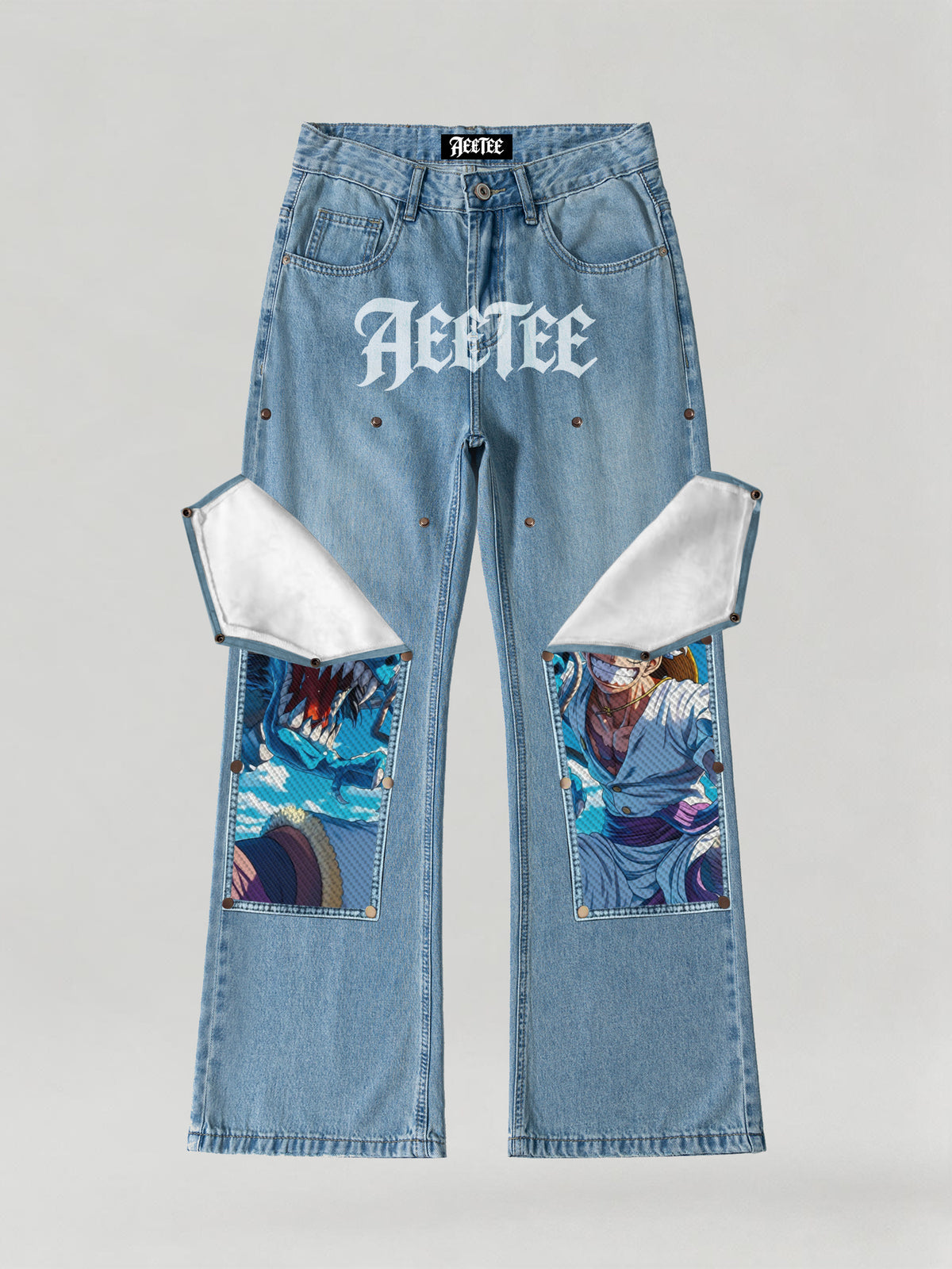 Gear 5 D. Luffy & Kaido Blue Dragon Jeans