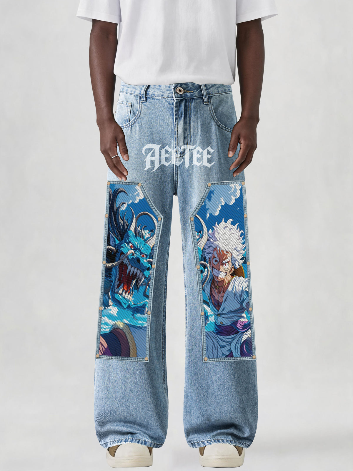 Gear 5 D. Luffy & Kaido Blue Dragon Jeans