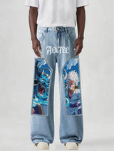 Gear 5 D. Luffy & Kaido Blue Dragon Jeans