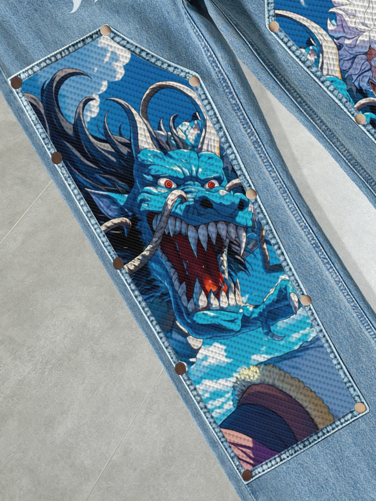 Gear 5 D. Luffy & Kaido Blue Dragon Jeans