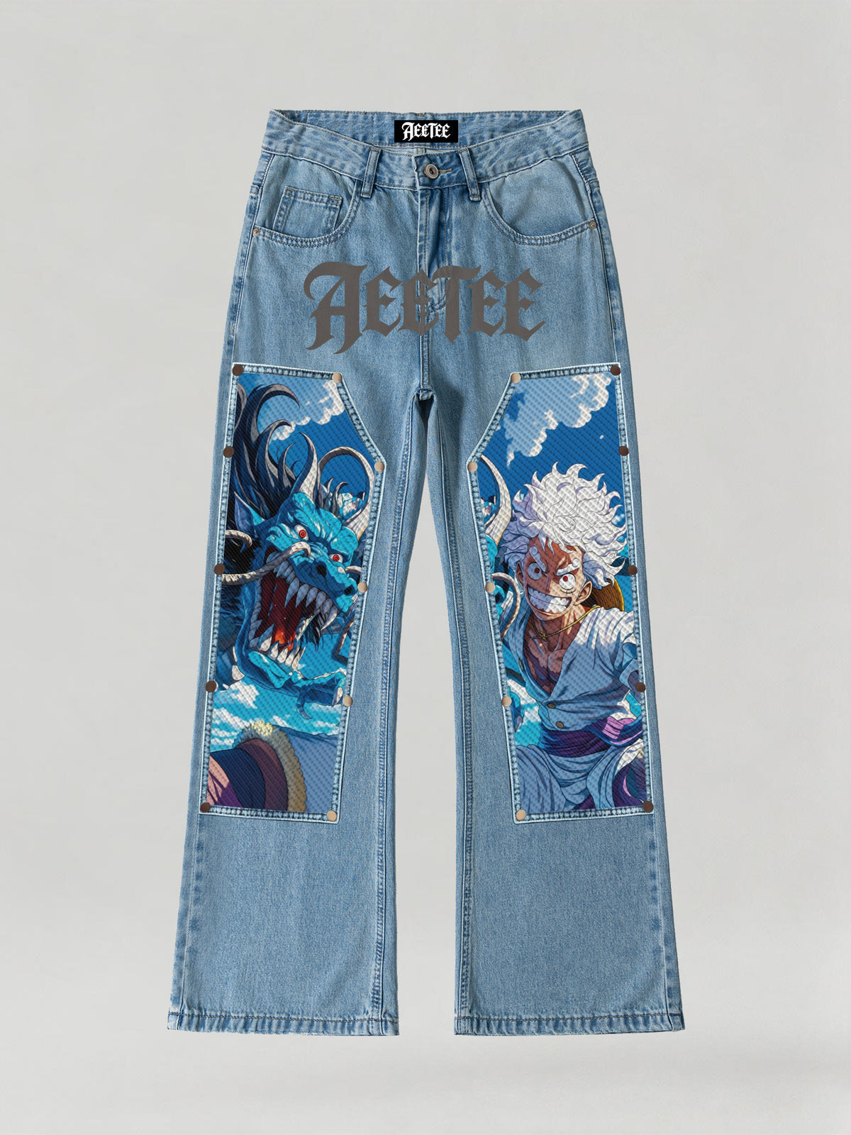 Gear 5 D. Luffy & Kaido Blue Dragon Jeans