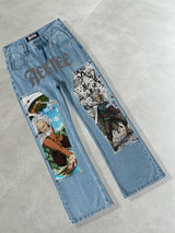 One Piece Silvers Rayleigh Blue wash Jeans