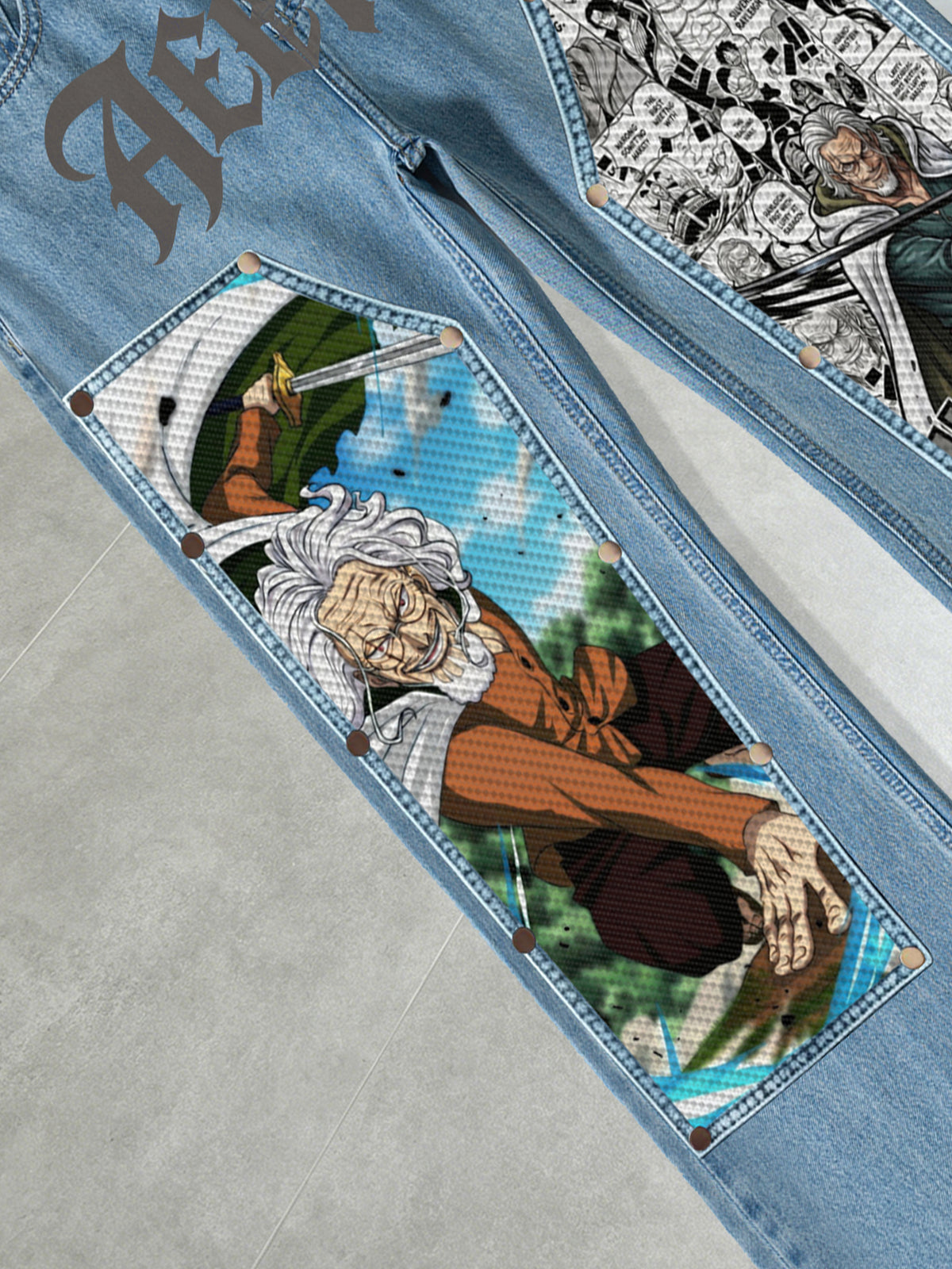 One Piece Silvers Rayleigh Blue wash Jeans