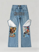 One Piece Straw Hat Pirates Patches Denim