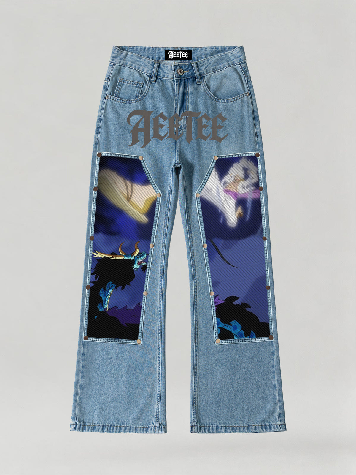 One Piece Kaido & Lurry Gear 5 Flare Jeans