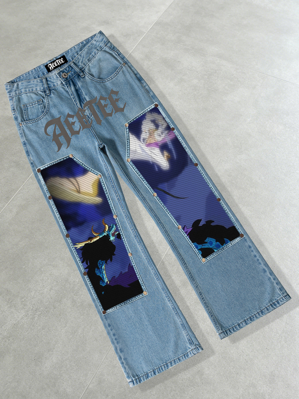 One Piece Kaido & Lurry Gear 5 Flare Jeans
