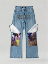 Luffy Gear 5 & Human Beast Kaido Flare Jeans