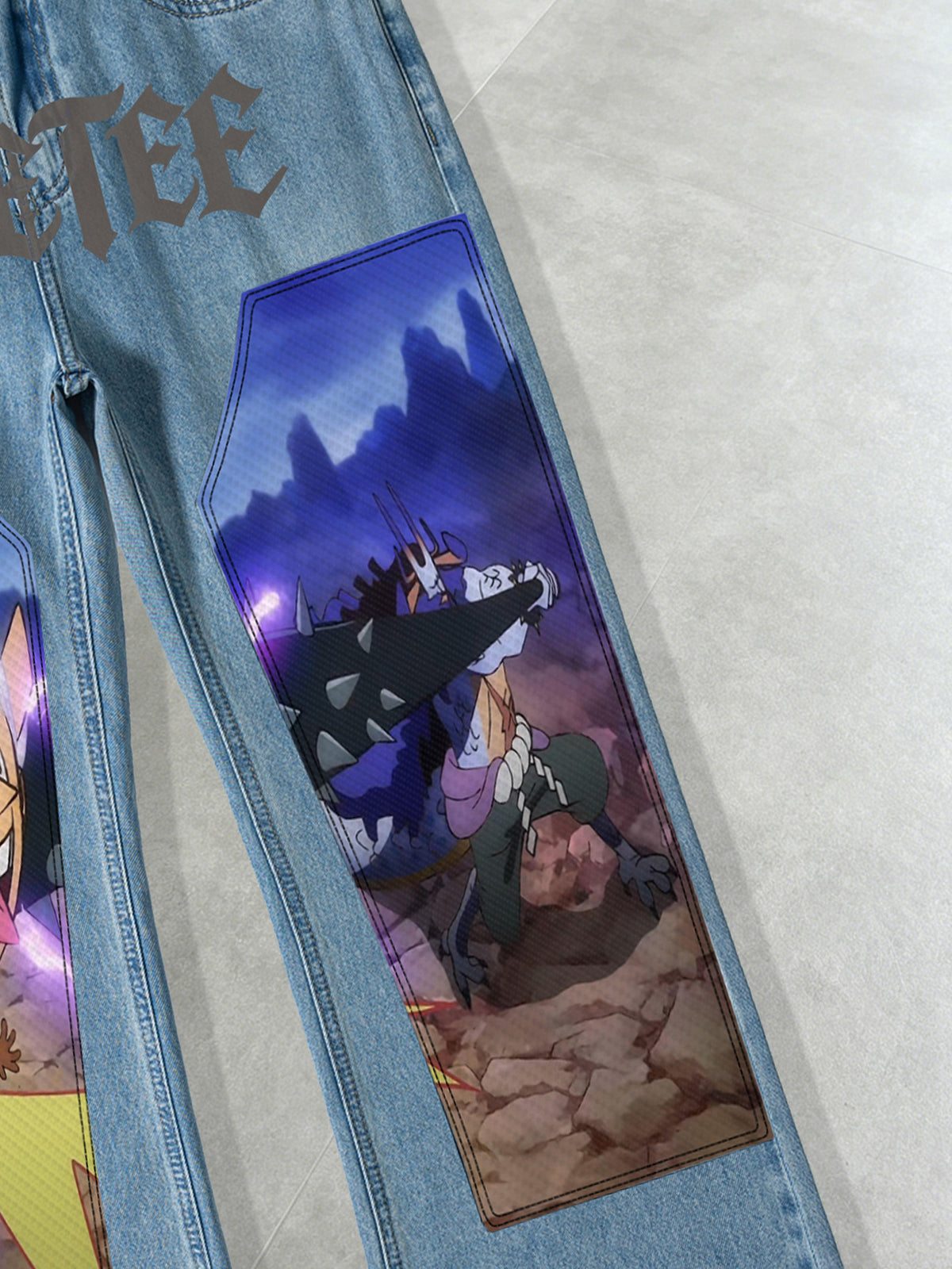 Luffy Gear 5 & Human Beast Kaido Flare Jeans