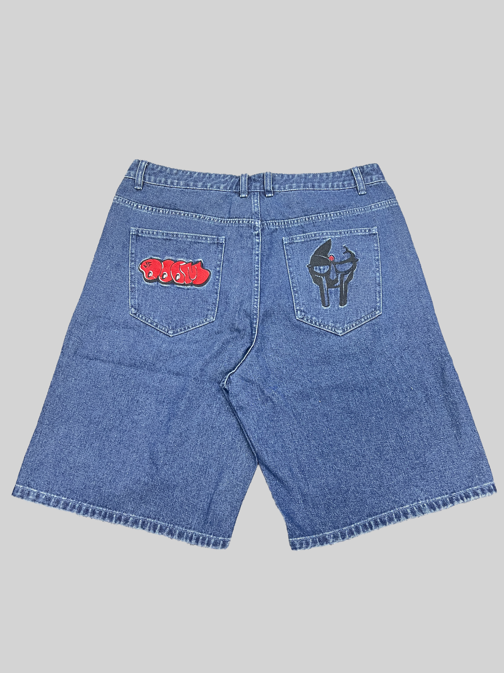 AeeteeJeans Embroidery Baggy Jorts
