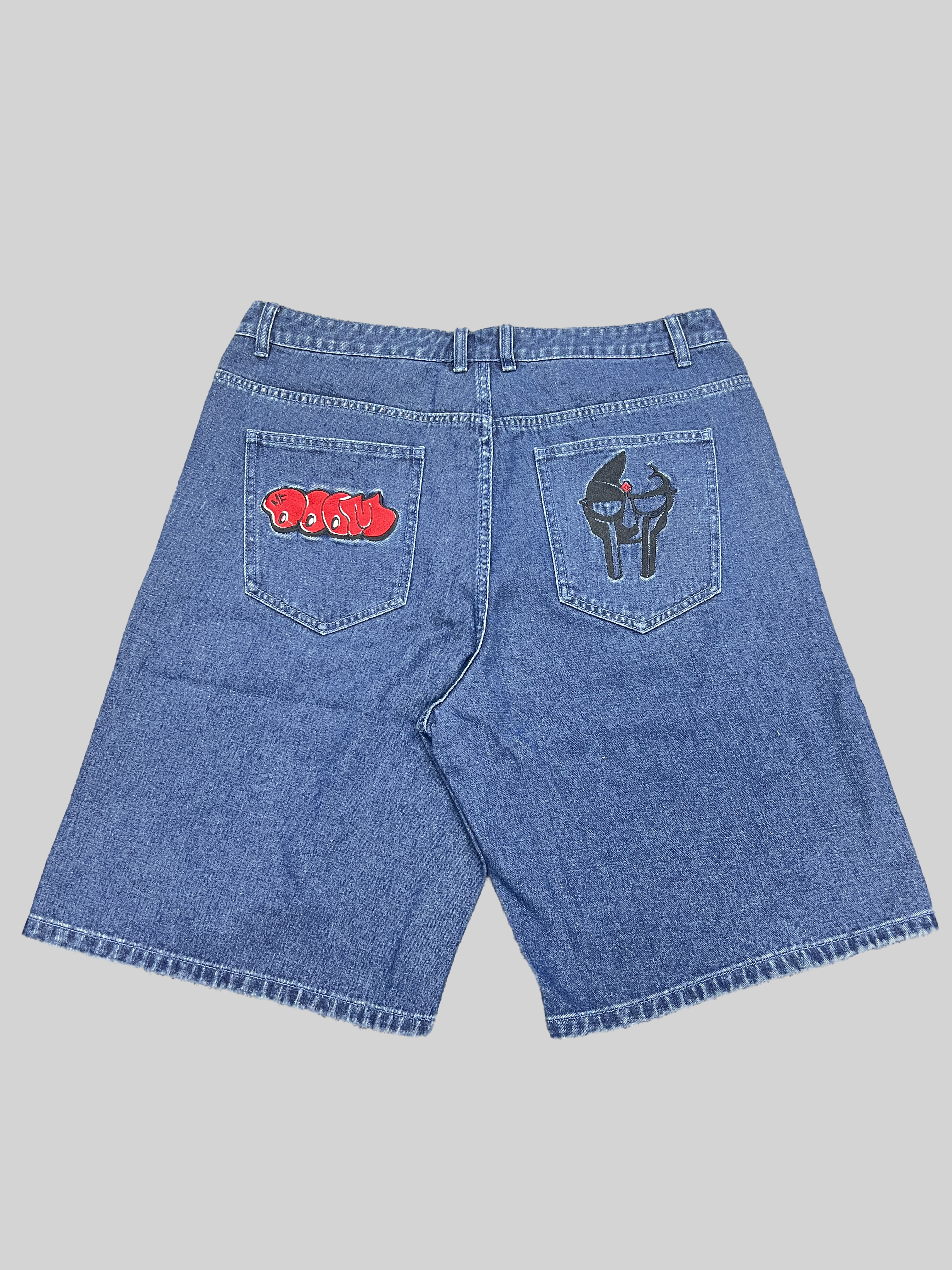 AeeteeJeans Embroidery Baggy Jorts