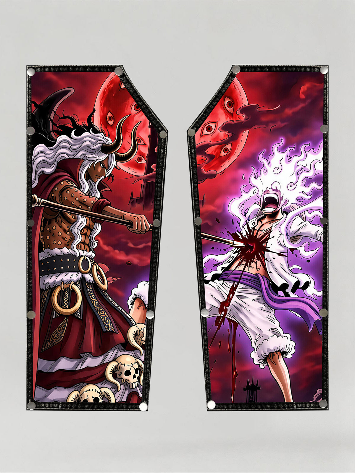 IMU vs Gear 5 Luffy DTG Print Patches