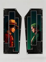 Anime Luffy vs Zoro Snap-On Patches